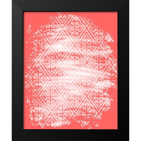 Coral Whites 3 Black Modern Wood Framed Art Print by Kimberly, Allen