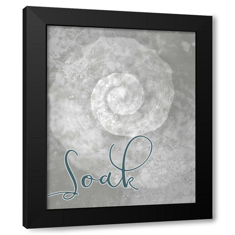 Soak Black Modern Wood Framed Art Print by Kimberly, Allen