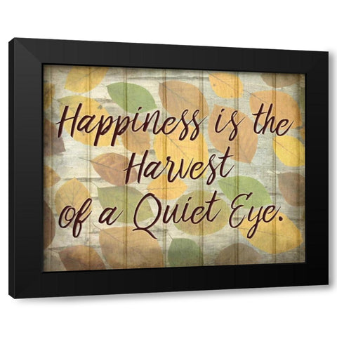 Happiness is the Black Modern Wood Framed Art Print by Allen, Kimberly
