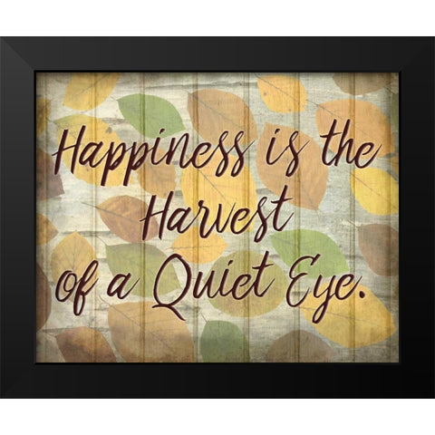 Happiness is the Black Modern Wood Framed Art Print by Allen, Kimberly