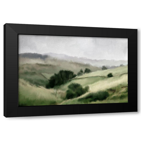 Into the Valley Black Modern Wood Framed Art Print with Double Matting by Kimberly, Allen