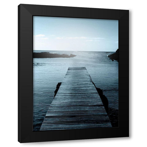 Towards The Water Black Modern Wood Framed Art Print with Double Matting by Kimberly, Allen