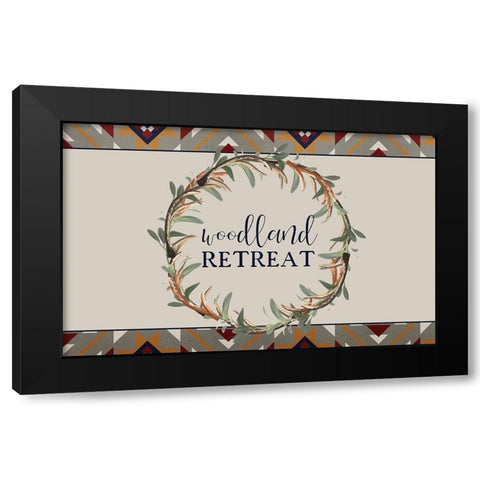 In The Woods 2 Black Modern Wood Framed Art Print with Double Matting by Kimberly, Allen
