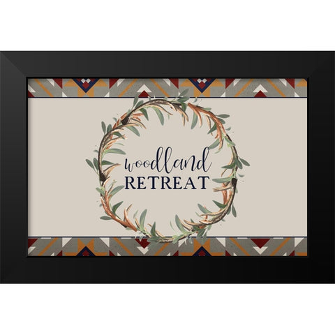 In The Woods 2 Black Modern Wood Framed Art Print by Kimberly, Allen