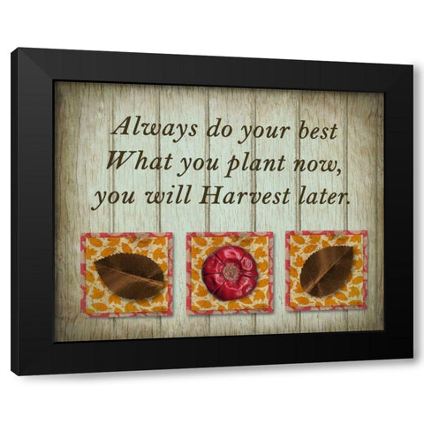 Always Black Modern Wood Framed Art Print by Allen, Kimberly
