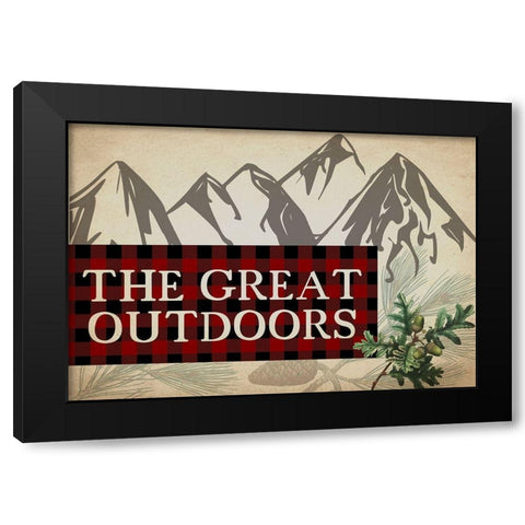 Rustic Lodge 3 Black Modern Wood Framed Art Print with Double Matting by Kimberly, Allen