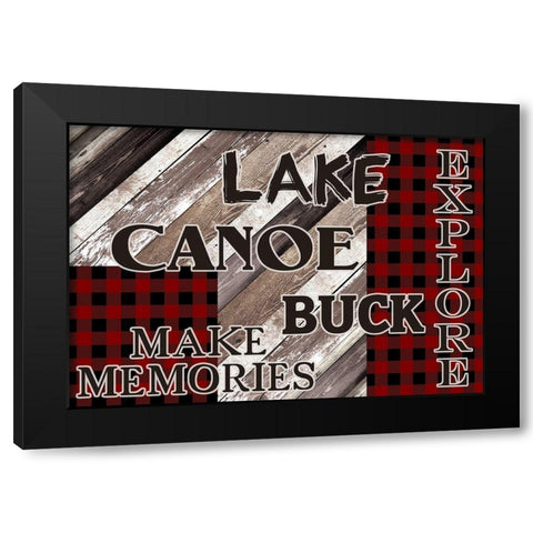The Lodge 1 Black Modern Wood Framed Art Print by Kimberly, Allen