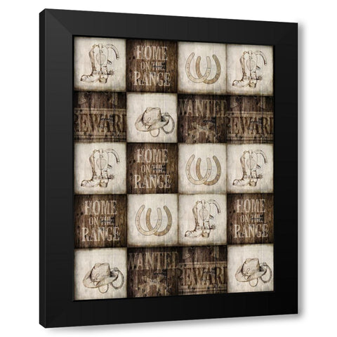 Home on The Range 2 Black Modern Wood Framed Art Print by Kimberly, Allen