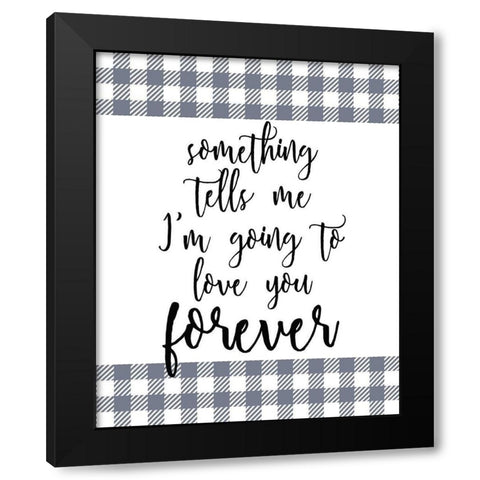 Something Black Modern Wood Framed Art Print with Double Matting by Kimberly, Allen