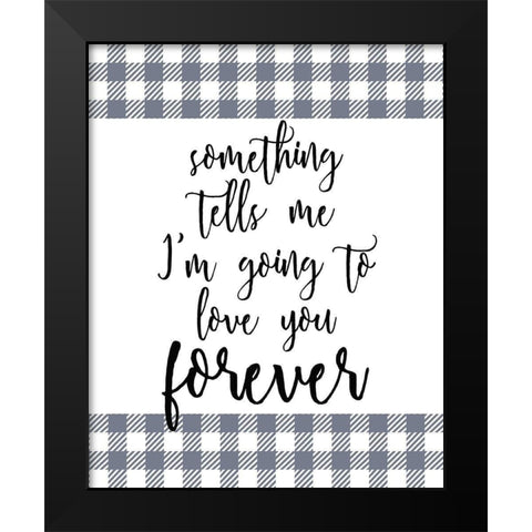 Something Black Modern Wood Framed Art Print by Kimberly, Allen