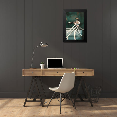 Vintage Delivery Black Modern Wood Framed Art Print by Kimberly, Allen