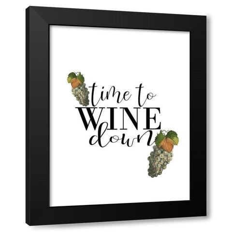 On the Vine 8 v2 Black Modern Wood Framed Art Print by Kimberly, Allen