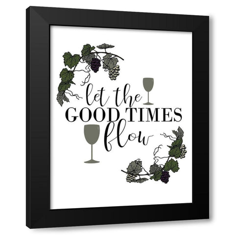 On the Vine 9 Black Modern Wood Framed Art Print by Kimberly, Allen