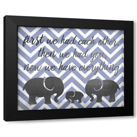 Everything Boy Black Modern Wood Framed Art Print with Double Matting by Allen, Kimberly