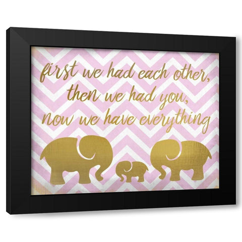 Everything Girl Black Modern Wood Framed Art Print with Double Matting by Allen, Kimberly