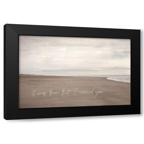 I Carried You Black Modern Wood Framed Art Print with Double Matting by Kimberly, Allen