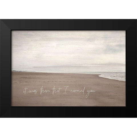 I Carried You Black Modern Wood Framed Art Print by Kimberly, Allen
