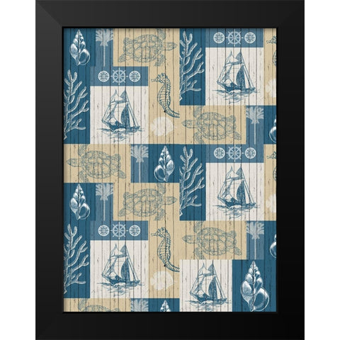 Lets Sail Full Black Modern Wood Framed Art Print by Kimberly, Allen