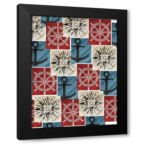 Nautical Dreams Full Black Modern Wood Framed Art Print by Kimberly, Allen