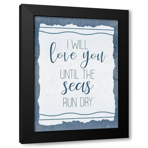 Seas Tide 1 Black Modern Wood Framed Art Print by Kimberly, Allen