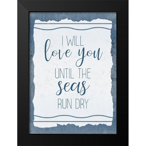 Seas Tide 1 Black Modern Wood Framed Art Print by Kimberly, Allen