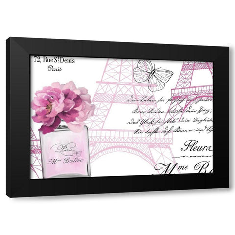 Paris Scents 12 Black Modern Wood Framed Art Print with Double Matting by Kimberly, Allen