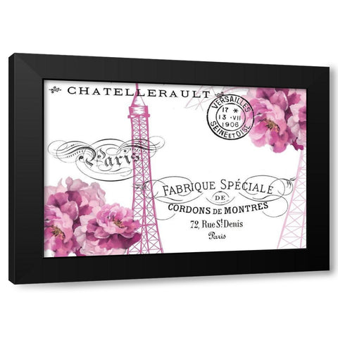 Paris Scents 13 Black Modern Wood Framed Art Print by Kimberly, Allen