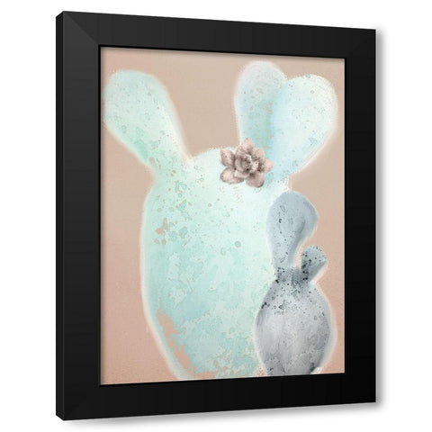 Cactus Believe 1B Black Modern Wood Framed Art Print by Kimberly, Allen