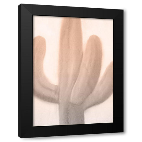 Pink Dusk Cactus 1 Black Modern Wood Framed Art Print by Kimberly, Allen