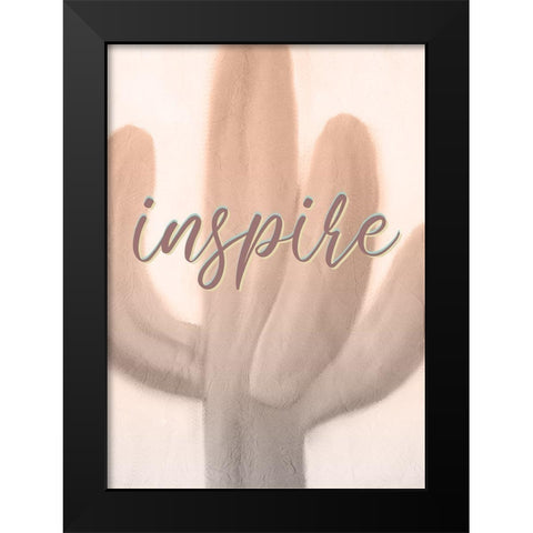 Inspire Imagine 1 Black Modern Wood Framed Art Print by Kimberly, Allen