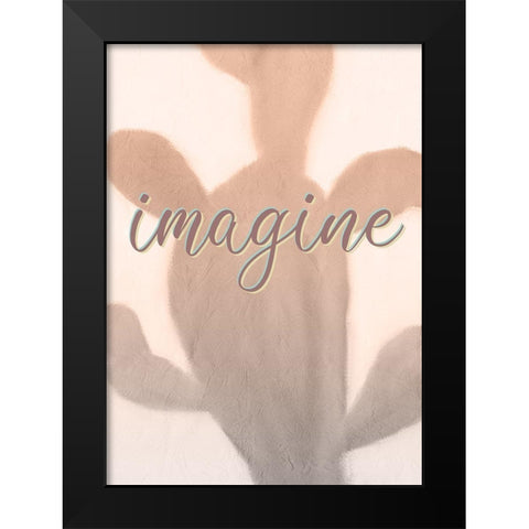 Inspire Imagine 2 Black Modern Wood Framed Art Print by Kimberly, Allen