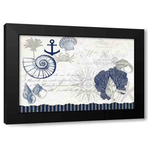 Adventures at Sea Black Modern Wood Framed Art Print by Kimberly, Allen