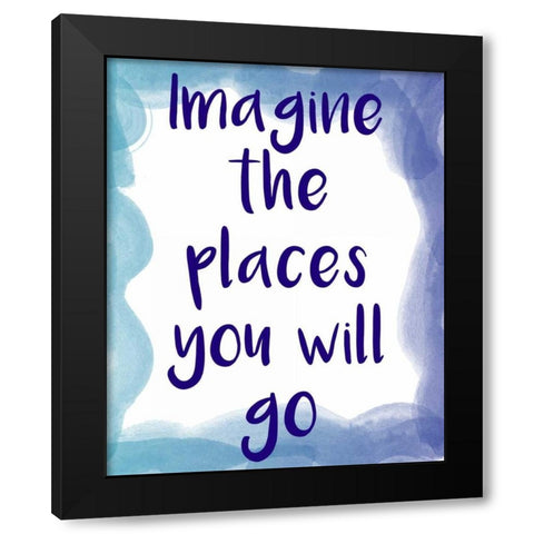 Dream Big 3 Black Modern Wood Framed Art Print by Allen, Kimberly