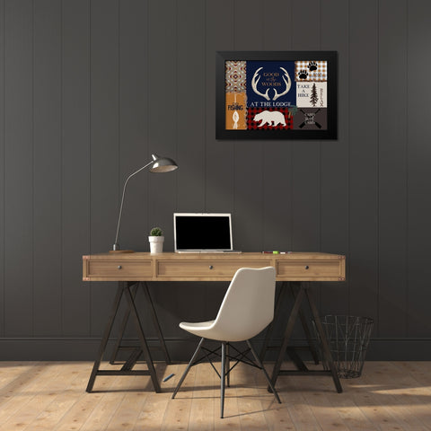 In The Woods Black Modern Wood Framed Art Print by Kimberly, Allen