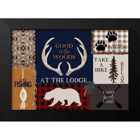 In The Woods Black Modern Wood Framed Art Print by Kimberly, Allen