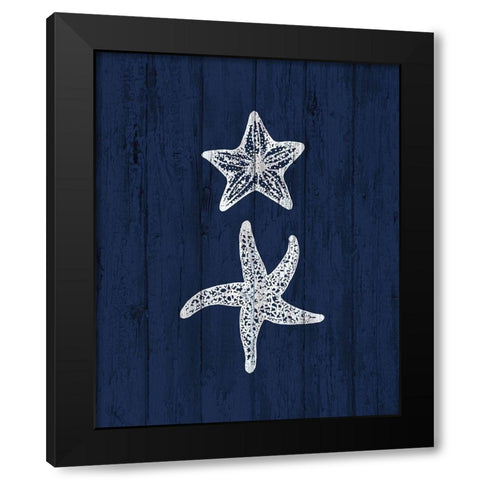 Beach House 3 Black Modern Wood Framed Art Print by Kimberly, Allen