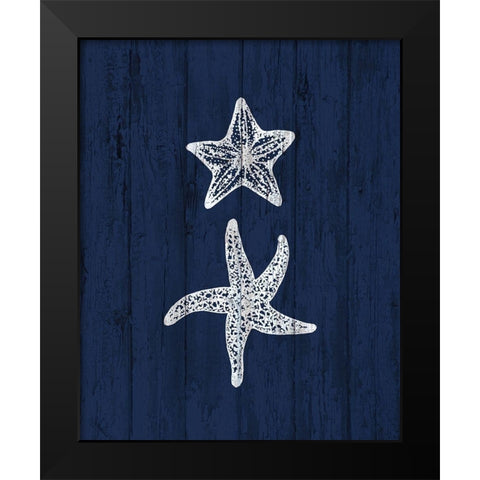 Beach House 3 Black Modern Wood Framed Art Print by Kimberly, Allen