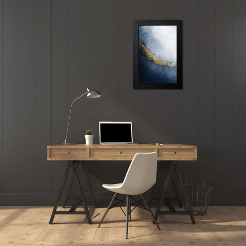 In The Stream Black Modern Wood Framed Art Print by Kimberly, Allen
