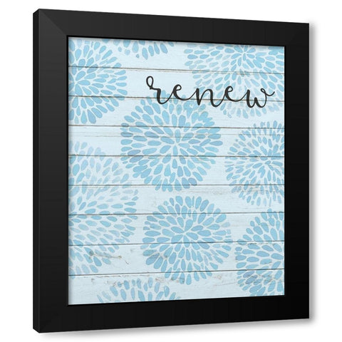 Relax C Black Modern Wood Framed Art Print with Double Matting by Kimberly, Allen