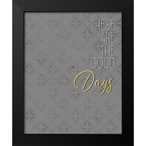 These Are Black Modern Wood Framed Art Print by Kimberly, Allen