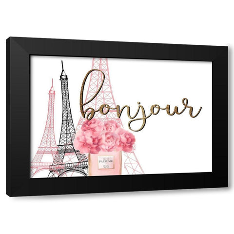 From Paris 5 Black Modern Wood Framed Art Print by Kimberly, Allen