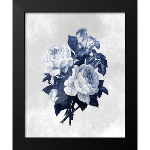Linen Rose 2 Black Modern Wood Framed Art Print by Kimberly, Allen