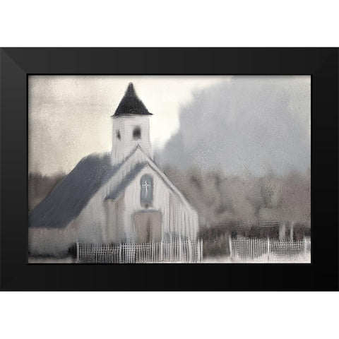 Sunday Morning Black Modern Wood Framed Art Print by Kimberly, Allen