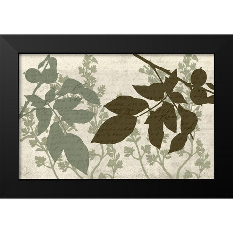 Sage 3 Black Modern Wood Framed Art Print by Kimberly, Allen