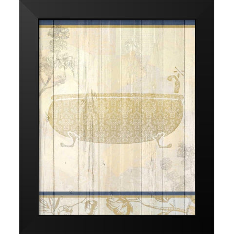 Golden Bath 1 Black Modern Wood Framed Art Print by Allen, Kimberly