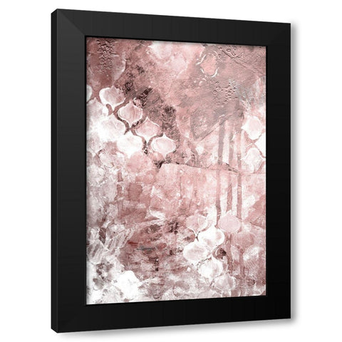 First Blush Black Modern Wood Framed Art Print with Double Matting by Kimberly, Allen
