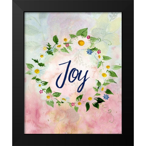 Love Joy Peace 2 Black Modern Wood Framed Art Print by Allen, Kimberly