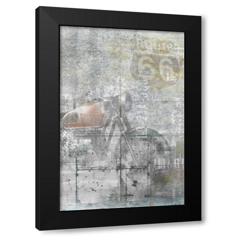 Route 66 Black Modern Wood Framed Art Print with Double Matting by Allen, Kimberly
