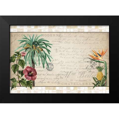 Tropical Paradise Black Modern Wood Framed Art Print by Kimberly, Allen