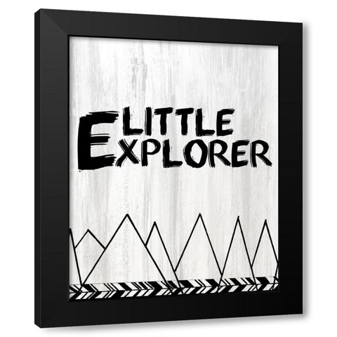 Adventure Explore 3 Black Modern Wood Framed Art Print with Double Matting by Kimberly, Allen